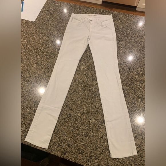 J Brand Off-White/ Grey Corduroy Skinny Jeans Size 25 - Picture 2 of 6